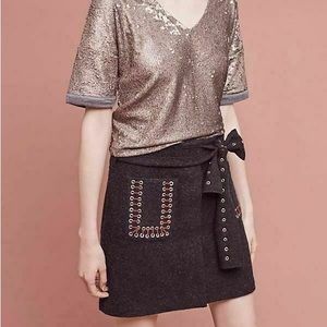 Anthropologie Rosie Neira Wool Skirt